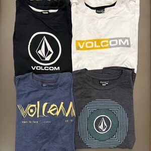 Volcom Set of Four (4) Short Sleeve Tee T-Shirts - Size Large
